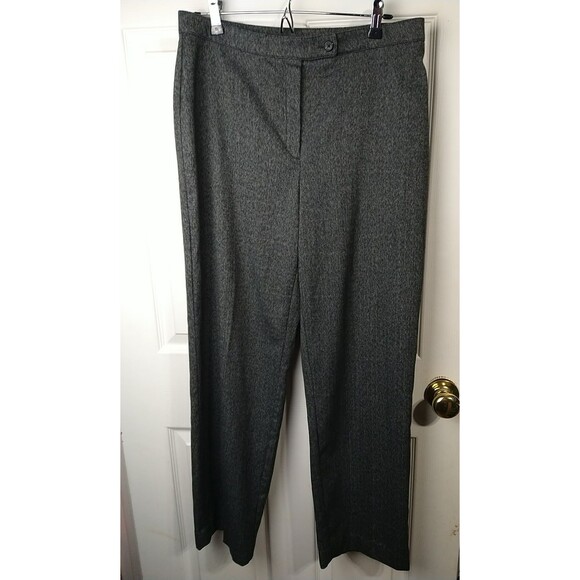 JM Collection Woman 12 Slacks Flat Front Office Workwear Slacks Pant Trousers - Picture 1 of 10